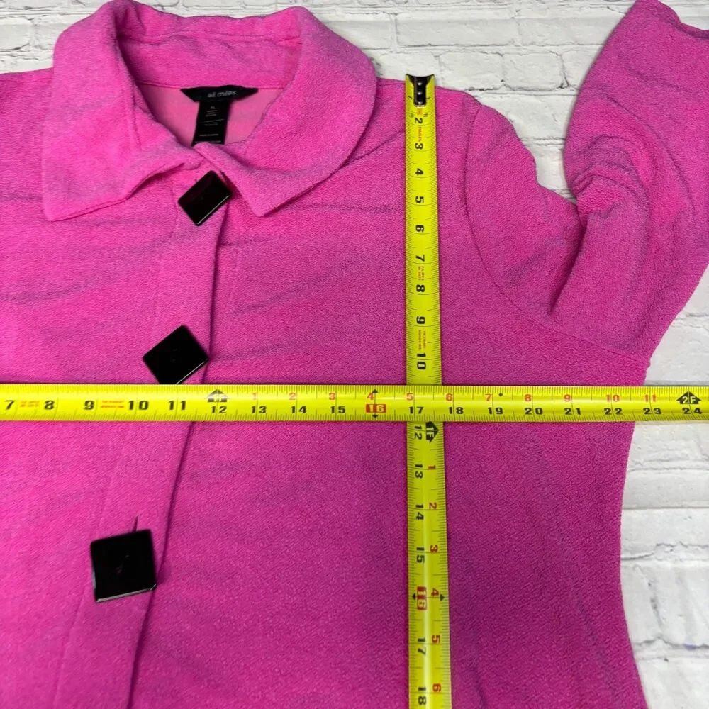 Ali Miles Women 3/4 Sleeve Blouse Top Shirt Size XL X-Large Pink D123 -22